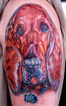 Tattoos - dog (bloodhound)